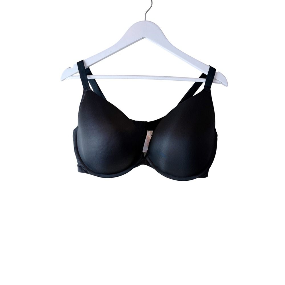 Cacique Black Full Coverage Underwire T-Shirt Bra 42DDD A83532